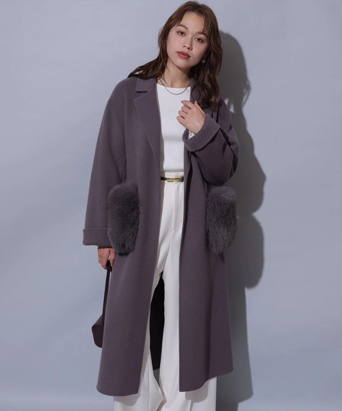 Arpege story(アルページュストーリー)の「ベルト付きタックワイドパンツ(その他パンツ・レディース・チャコールグレー/オフホワイト/ミント・1/2)」の18枚目の写真