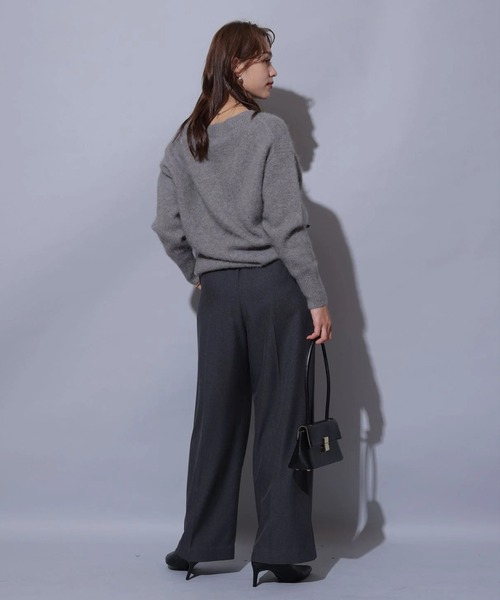 Arpege story(アルページュストーリー)の「ベルト付きタックワイドパンツ(その他パンツ・レディース・チャコールグレー/オフホワイト/ミント・1/2)」の11枚目の写真
