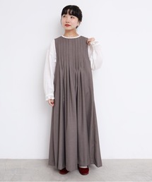 l'atelier du savon | TRプリーツタックノースリワンピース(ワンピース)