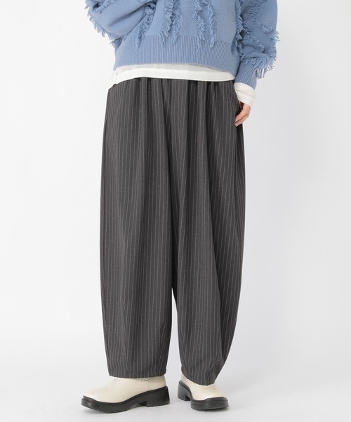 studio CLIP（スタディオクリップ）の「タックギャザーワイドパンツ[プチサイズあり]（その他パンツ・レディース・その他1/アイボリー/その他2/ブラック・FREE/PF）」の5枚目の写真