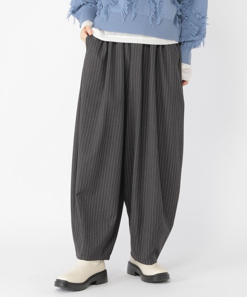 studio CLIP（スタディオクリップ）の「タックギャザーワイドパンツ[プチサイズあり]（その他パンツ・レディース・その他1/アイボリー/その他2/ブラック・FREE/PF）」の6枚目の写真