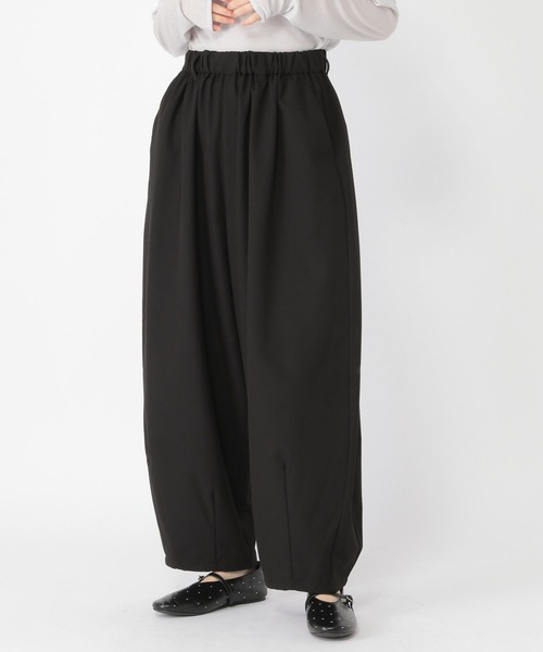 studio CLIP（スタディオクリップ）の「タックギャザーワイドパンツ[プチサイズあり]（その他パンツ・レディース・その他1/アイボリー/その他2/ブラック・FREE/PF）」の13枚目の写真