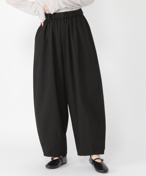 studio CLIP（スタディオクリップ）の「タックギャザーワイドパンツ[プチサイズあり]（その他パンツ・レディース・その他1/アイボリー/その他2/ブラック・FREE/PF）」の14枚目の写真