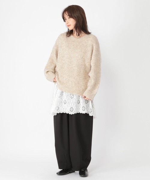 studio CLIP（スタディオクリップ）の「タックギャザーワイドパンツ[プチサイズあり]（その他パンツ・レディース・その他1/アイボリー/その他2/ブラック・FREE/PF）」の15枚目の写真