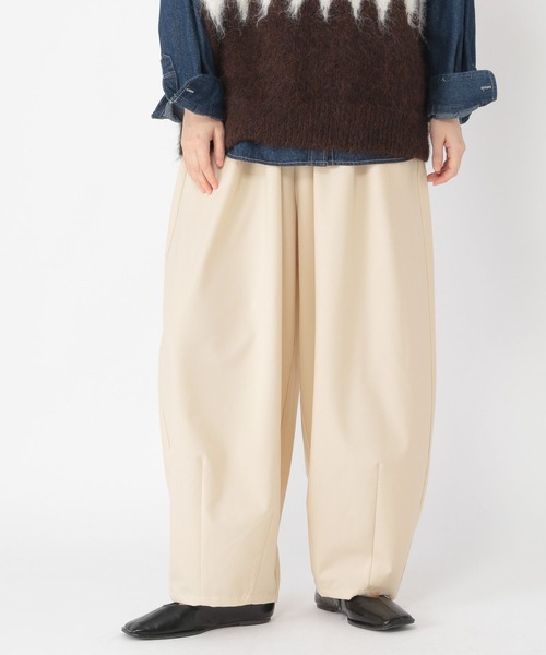 studio CLIP（スタディオクリップ）の「タックギャザーワイドパンツ[プチサイズあり]（その他パンツ・レディース・その他1/アイボリー/その他2/ブラック・FREE/PF）」の18枚目の写真