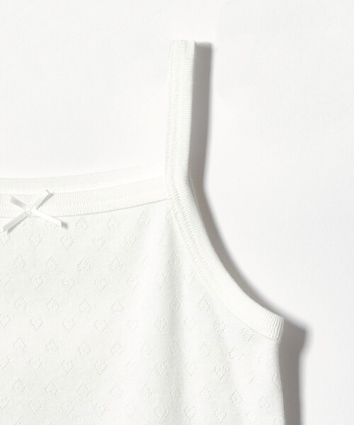 green label relaxing（グリーンレーベルリラクシング）の「＜Combi mini＞キャミソール  / キッズ  110cm-130cm（キャミソール・キッズ・オフホワイト・110cm/130cm/120cm）」の7枚目の写真