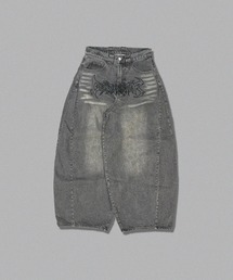 centimeter（センチメーター）の「Tribal logo balloon baggy pants（デニムパンツ）」