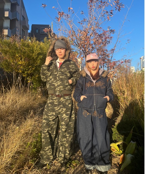 centimeter（センチメーター）の「Tribal logo balloon baggy pants（デニムパンツ・メンズ・グリーン系カモフラージュ/インディゴブルー/ブラック・MEDIUM/LARGE）」の20枚目の写真