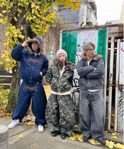 centimeter（センチメーター）の「Tribal logo balloon baggy pants（デニムパンツ・メンズ・グリーン系カモフラージュ/インディゴブルー/ブラック・MEDIUM/LARGE）」の22枚目の写真