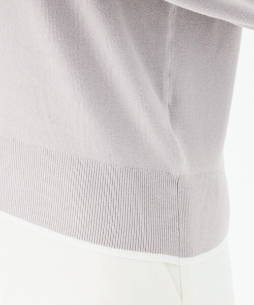 UNTITLED（アンタイトル）の「【アンサンブル可/洗える】ウォームスパンニット（ニット/セーター・レディース・ブラック系4/レッド系1/ライトグレー系4/ホワイト系7/ブルー系その他・48/44/04/02/00）」の10枚目の写真