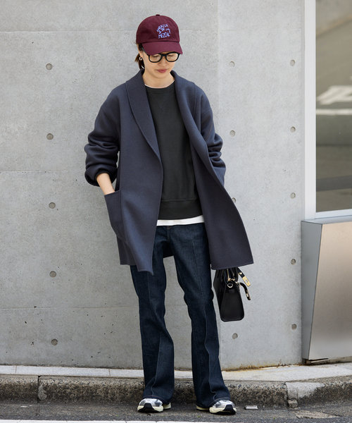 Healthy denim(ヘルシーデニム)の「《追加》Healthy DENIM/ヘルシーデニム MACARONI 【洗濯機使用可能】(デニムパンツ・レディース・ネイビー/サックスブルー・23cm/24cm/26cm/25cm)」の12枚目の写真