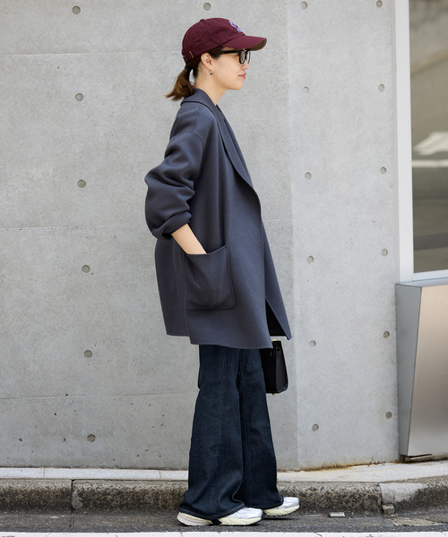 Healthy denim(ヘルシーデニム)の「《追加》Healthy DENIM/ヘルシーデニム MACARONI 【洗濯機使用可能】(デニムパンツ・レディース・ネイビー/サックスブルー・23cm/24cm/26cm/25cm)」の13枚目の写真