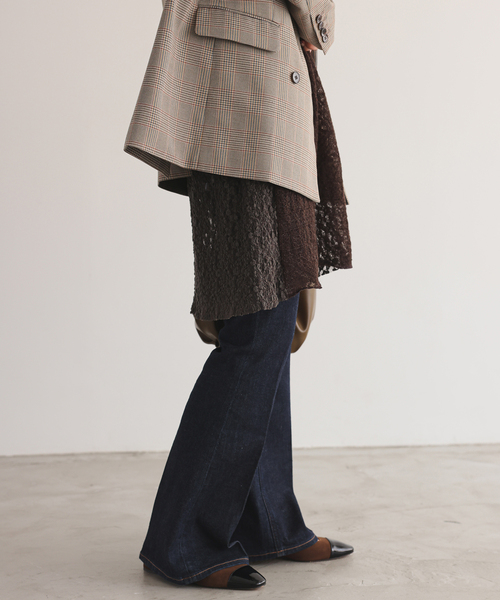 Healthy denim(ヘルシーデニム)の「《追加》Healthy DENIM/ヘルシーデニム MACARONI 【洗濯機使用可能】(デニムパンツ・レディース・ネイビー/サックスブルー・23cm/24cm/26cm/25cm)」の21枚目の写真