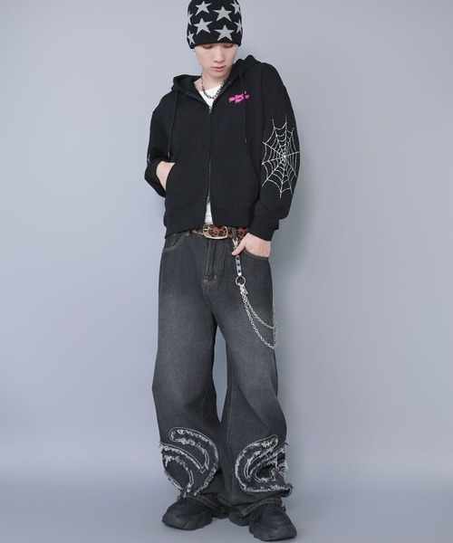 SPINNS（スピンズ）の「裏地フリースであったか♪ジャガードシングルニットビーニー/スモールスター/ユニセックス（ニットキャップ/ビーニー・メンズ・ブラック/グリーン・ONESIZE）」の12枚目の写真