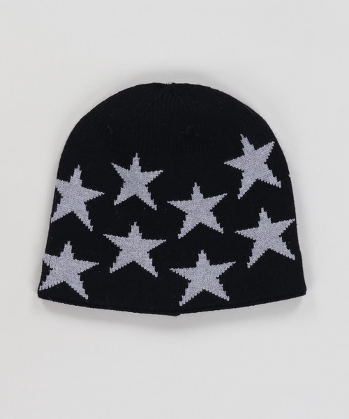 SPINNS（スピンズ）の「裏地フリースであったか♪ジャガードシングルニットビーニー/スモールスター/ユニセックス（ニットキャップ/ビーニー・メンズ・ブラック/グリーン・ONESIZE）」の15枚目の写真