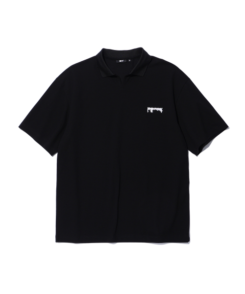 IEY(アイイーワイ)の「OPEN LOGO POLO Black(ポロシャツ・レディース・その他・MEDIUM/LARGE)」の2枚目の写真
