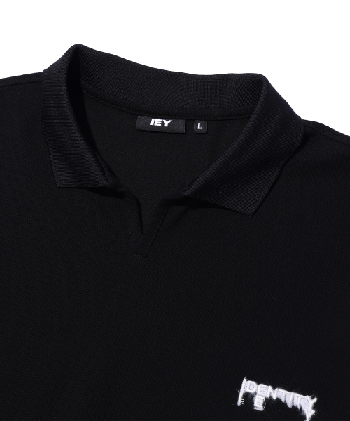 IEY(アイイーワイ)の「OPEN LOGO POLO Black(ポロシャツ・レディース・その他・MEDIUM/LARGE)」の4枚目の写真