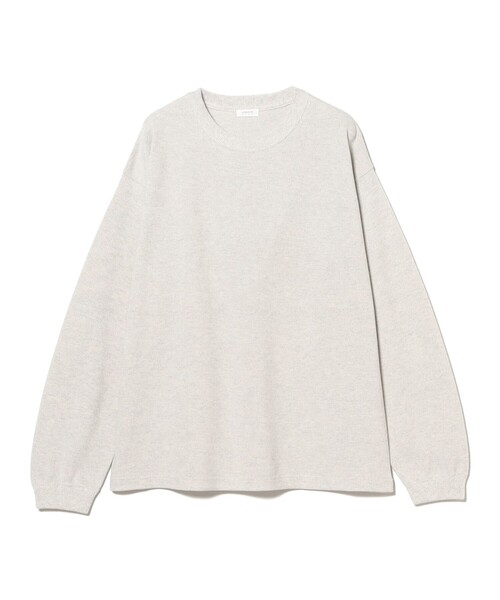 crepuscule（クレプスキュール）の「crepuscule / Co/Ra Moss Stitch P/O（Tシャツ/カットソー・メンズ・ナチュラル/ダークグリーン・L/M）」の2枚目の写真