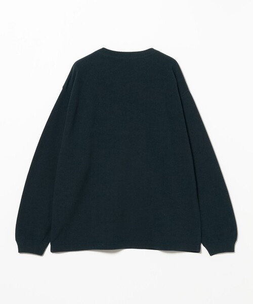 crepuscule(クレプスキュール)の「crepuscule / Co/Ra Moss Stitch P/O(Tシャツ/カットソー・メンズ・ナチュラル/ダークグリーン・L/M/XL)」の4枚目の写真