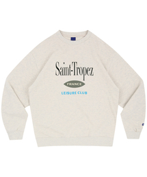SAINT TROPEZ SWEATSHIRTS (MELANGE IVORY)