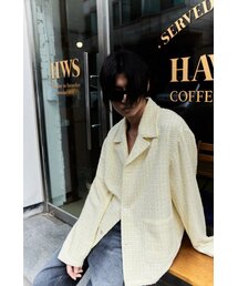 CRUSHAGAIN（クラッシュアゲイン）の「レモンツイードジャケット（テーラードジャケット）」