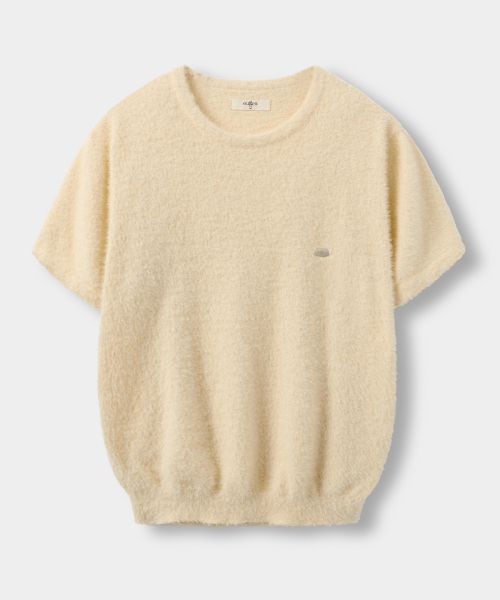 EUGGEN（ユジェン）の「ソフトラウンドハーフニット_オートミール（ニット/セーター・レディース・その他・SMALL/MEDIUM）」の2枚目の写真