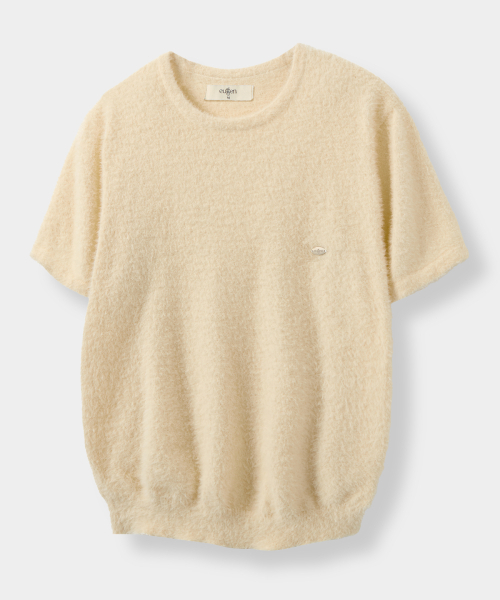 EUGGEN（ユジェン）の「ソフトラウンドハーフニット_オートミール（ニット/セーター・レディース・その他・SMALL/MEDIUM）」の3枚目の写真