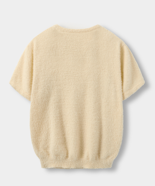EUGGEN（ユジェン）の「ソフトラウンドハーフニット_オートミール（ニット/セーター・レディース・その他・SMALL/MEDIUM）」の4枚目の写真