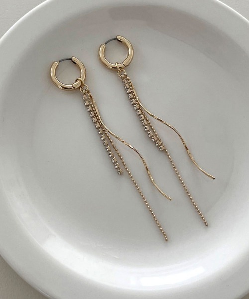 CEMONEMO(セモネモ)の「マルチウェイ ロング チャーム フープ ピアス(ピアス(両耳用)・レディース・その他2/その他3/その他4/その他1・FREE)」の2枚目の写真