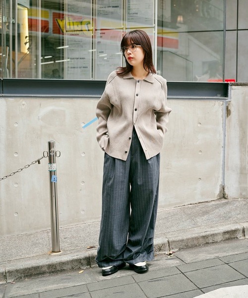CONZ(コンズ)の「EX.stripe design trousers(スラックス・レディース・ブラック/グレー・S/XS)」の17枚目の写真