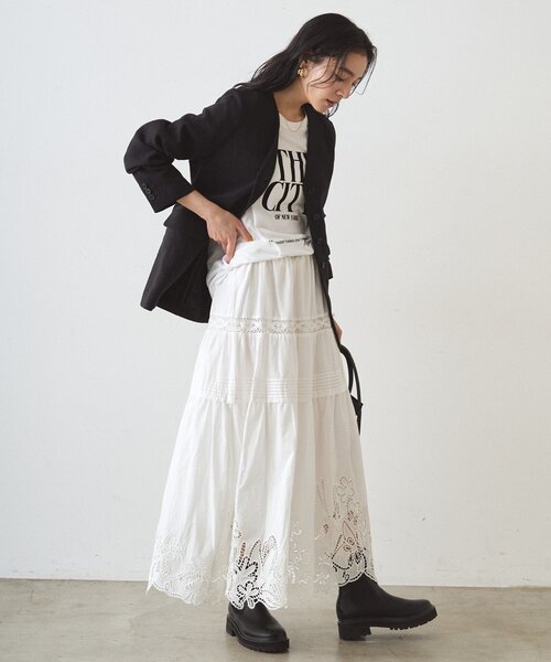 LOUNGEDRESS（ラウンジドレス）の「【GOOD ROCK SPEED】THE CITY T（Tシャツ/カットソー・レディース・オフホワイト・FREE）」の2枚目の写真