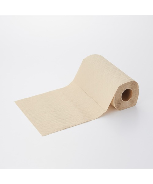 無印良品（ムジルシリョウヒン）の「竹１００％キッチンペーパー　２個　７５枚　ロールタイプ（キッチンツール・メンズ・キナリ・FREE）」の3枚目の写真