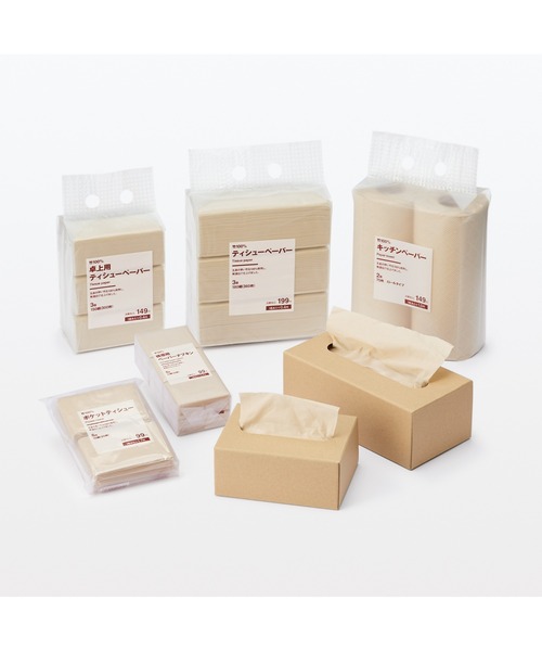 無印良品（ムジルシリョウヒン）の「竹１００％キッチンペーパー　２個　７５枚　ロールタイプ（キッチンツール・メンズ・キナリ・FREE）」の4枚目の写真