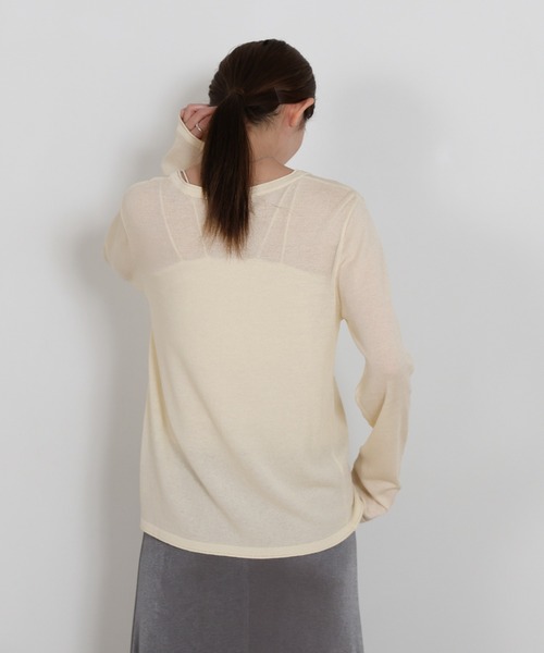 select MOCA（セレクトモカ）の「【UVカット】クールタッチシアーカーディガン（カーディガン/ボレロ・レディース・ピンク/ブラウン/ブラック/アイボリー/グレー・FREE）」の9枚目の写真