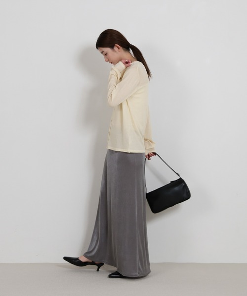 select MOCA（セレクトモカ）の「【UVカット】クールタッチシアーカーディガン（カーディガン/ボレロ・レディース・ピンク/ブラウン/ブラック/アイボリー/グレー・FREE）」の6枚目の写真