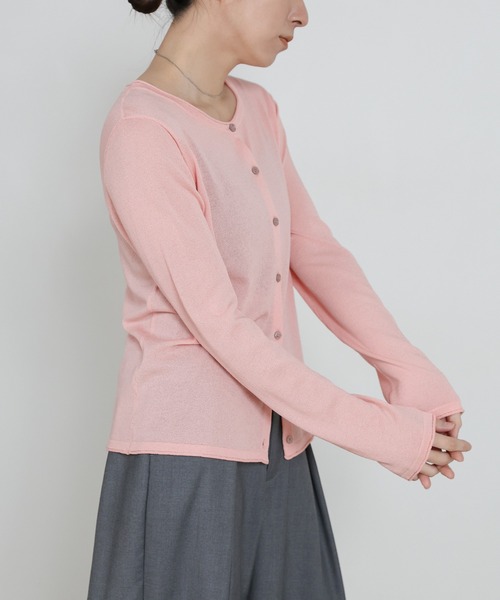 select MOCA（セレクトモカ）の「【UVカット】クールタッチシアーカーディガン（カーディガン/ボレロ・レディース・ピンク/ブラウン/ブラック/アイボリー/グレー・FREE）」の13枚目の写真