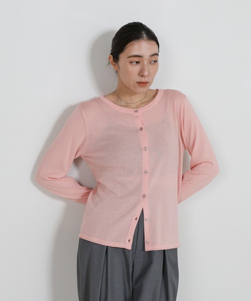 select MOCA（セレクトモカ）の「【UVカット】クールタッチシアーカーディガン（カーディガン/ボレロ・レディース・ピンク/ブラウン/ブラック/アイボリー/グレー・FREE）」の15枚目の写真