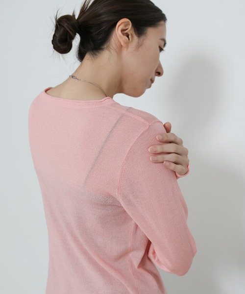 select MOCA（セレクトモカ）の「【UVカット】クールタッチシアーカーディガン（カーディガン/ボレロ・レディース・ピンク/ブラウン/ブラック/アイボリー/グレー・FREE）」の19枚目の写真