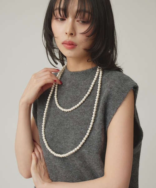 Narcissus(ナルシス)の「パールネックレス/ロングネックレス(ネックレス・レディース・マルチ・FREE)」の2枚目の写真