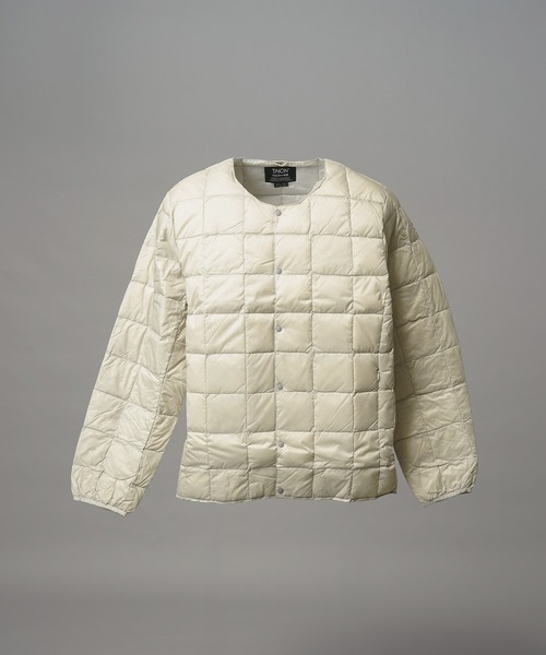 MAISON SPECIAL（メゾンスペシャル）の「《UNISEX》【TAION/タイオン】クルーネックボタン インナーダウン【MAISON SPECIAL/メゾンスペシャル】（ダウンジャケット/コート・メンズ・ブラック/ライトグレー/チャコールグレー・3/2/1/0）」の3枚目の写真