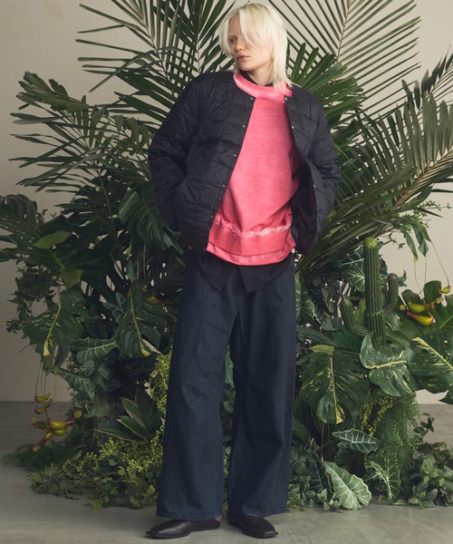 MAISON SPECIAL（メゾンスペシャル）の「《UNISEX》【TAION/タイオン】クルーネックボタン インナーダウン【MAISON SPECIAL/メゾンスペシャル】（ダウンジャケット/コート・メンズ・ブラック/ライトグレー/チャコールグレー・3/2/1/0）」の10枚目の写真