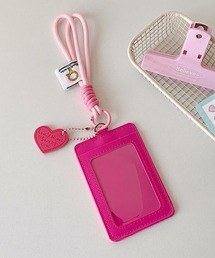VIBGYOR（ヴィブジョー）の「oshipic/推し活 カラフル ハートチャーム付き ID カードホルダー トレカ カードケース S0025（カードケース）」