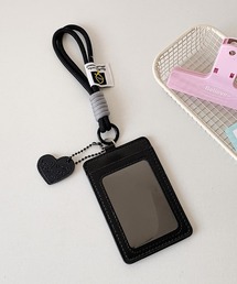 VIBGYOR（ヴィブジョー）の「oshipic/推し活 カラフル ハートチャーム付き ID カードホルダー トレカ カードケース S0025（カードケース）」