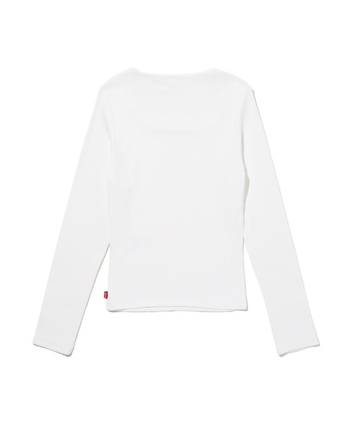 Levi's(リーバイス)の「Levi's/リーバイス エッセンシャル スクエアネック ロングスリーブ Tシャツ(Tシャツ/カットソー・レディース・ホワイト・M/S/XS)」の8枚目の写真