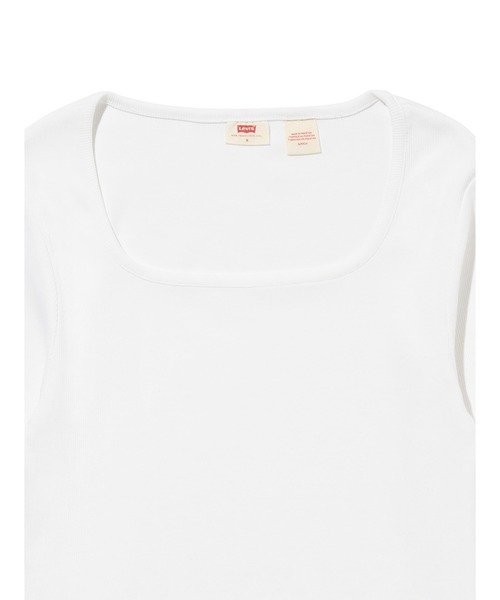 Levi's(リーバイス)の「Levi's/リーバイス エッセンシャル スクエアネック ロングスリーブ Tシャツ(Tシャツ/カットソー・レディース・ホワイト・M/S/XS)」の9枚目の写真