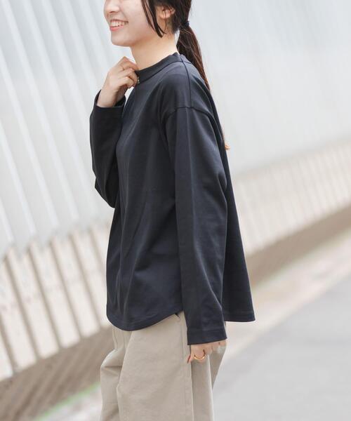 FORK&SPOON（フォークアンドスプーン）の「FORK&SPOON　ボトルネックロングスリーブTシャツ（Tシャツ/カットソー・レディース・ホワイト系その他/オフホワイト/ブラック・1）」の5枚目の写真