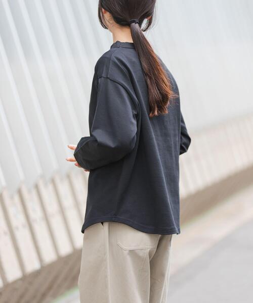 FORK&SPOON（フォークアンドスプーン）の「FORK&SPOON　ボトルネックロングスリーブTシャツ（Tシャツ/カットソー・レディース・ホワイト系その他/オフホワイト/ブラック・1）」の6枚目の写真