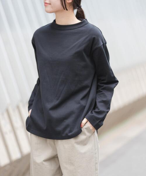 FORK&SPOON（フォークアンドスプーン）の「FORK&SPOON　ボトルネックロングスリーブTシャツ（Tシャツ/カットソー・レディース・ホワイト系その他/オフホワイト/ブラック・1）」の9枚目の写真