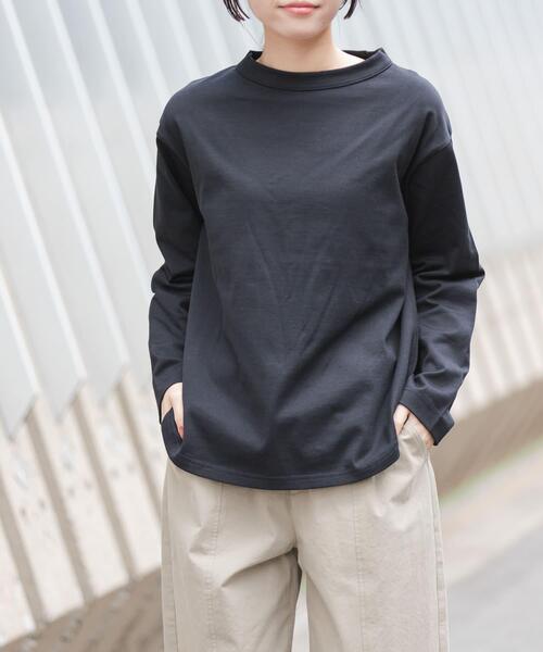 FORK&SPOON（フォークアンドスプーン）の「FORK&SPOON　ボトルネックロングスリーブTシャツ（Tシャツ/カットソー・レディース・ホワイト系その他/オフホワイト/ブラック・1）」の10枚目の写真