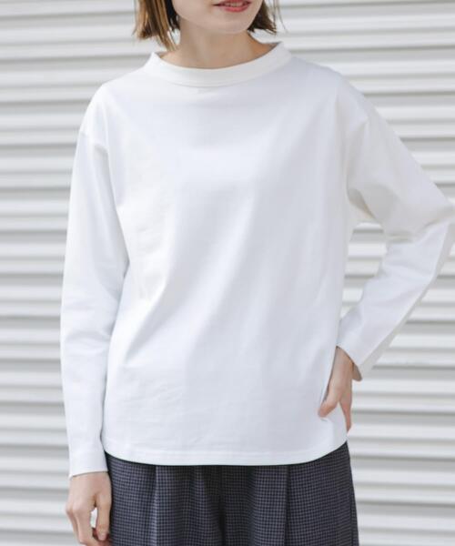 FORK&SPOON（フォークアンドスプーン）の「FORK&SPOON　ボトルネックロングスリーブTシャツ（Tシャツ/カットソー・レディース・ホワイト系その他/オフホワイト/ブラック・1）」の14枚目の写真